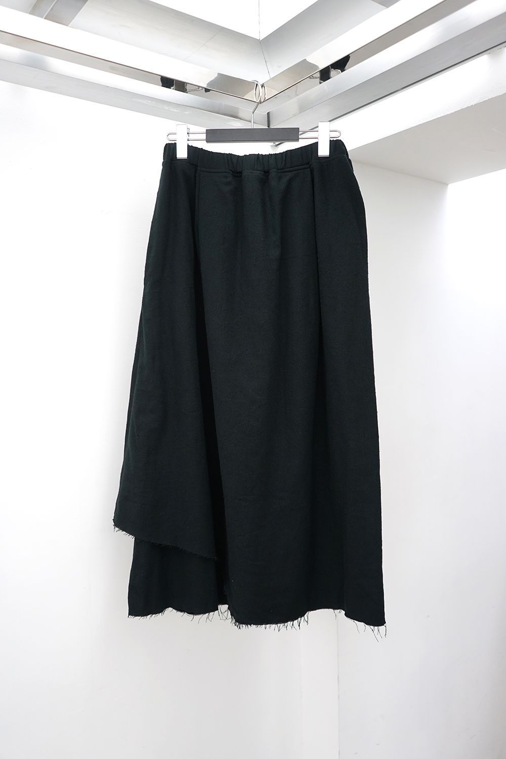 Double-Layer Diagonal-Hem Skirt