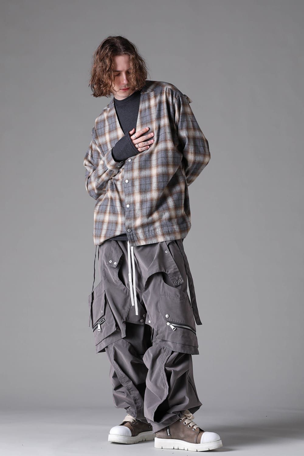 Plaid Cardigan Shirts