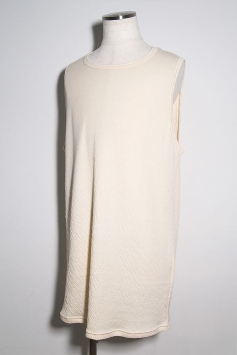 Double Gauze Long Tank Top / アイボリー