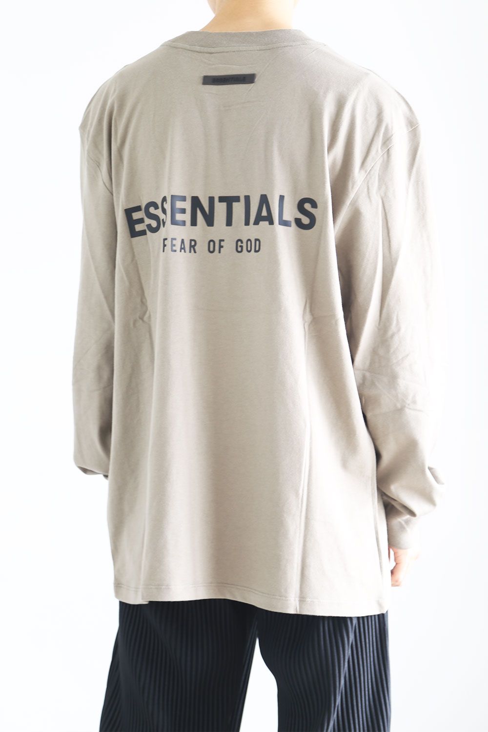 FOG ESSENTIALS - 21SS BACK LOGO L/S TEE (RUBBER) / ライト 