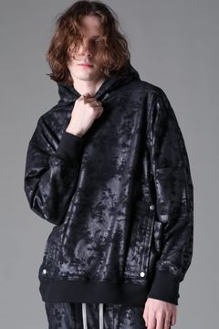 Sweat Cargo Hoodie Pullover / ブラック