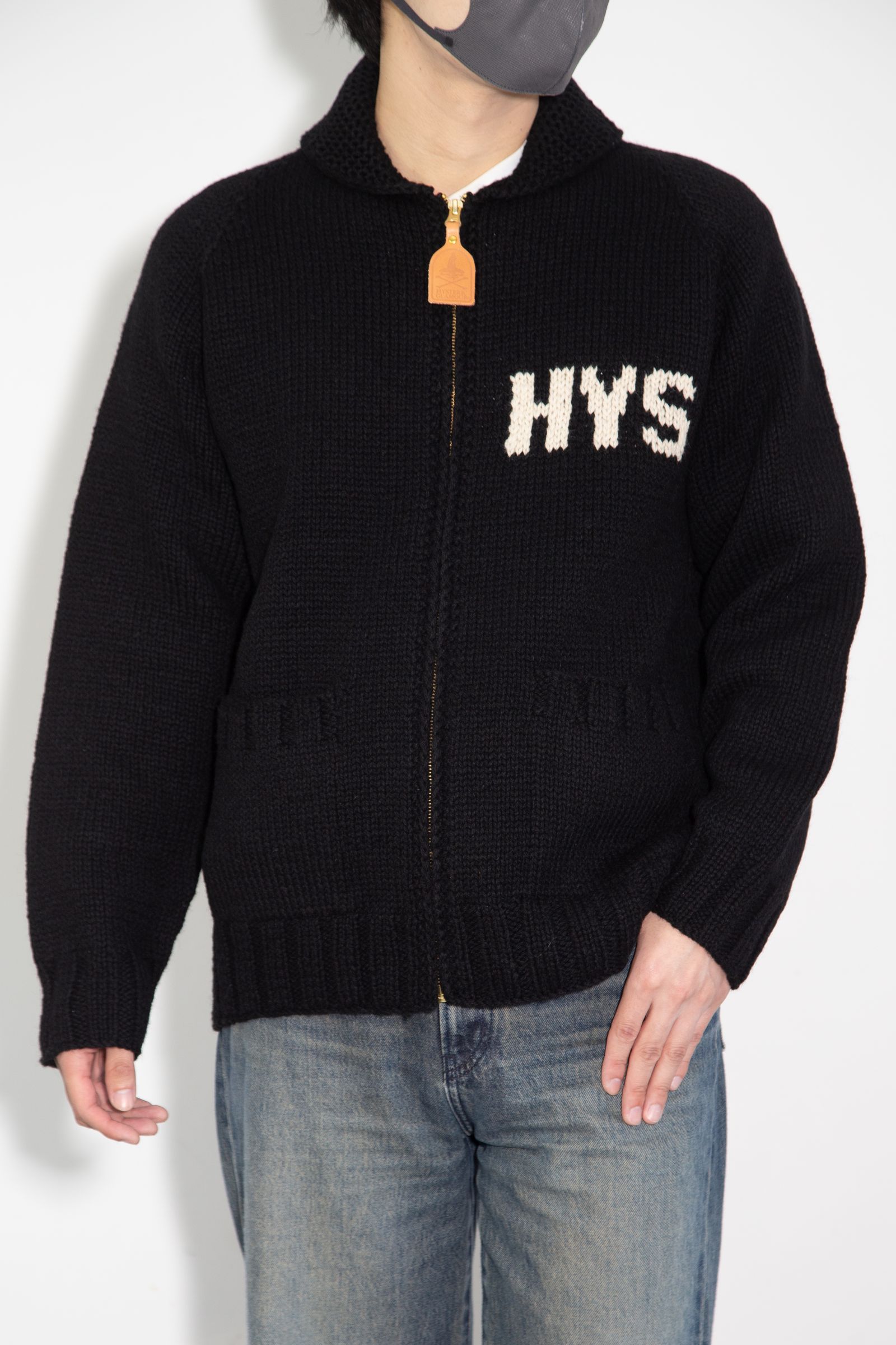 VIXEN GIRL編込 カウチン / ブラック