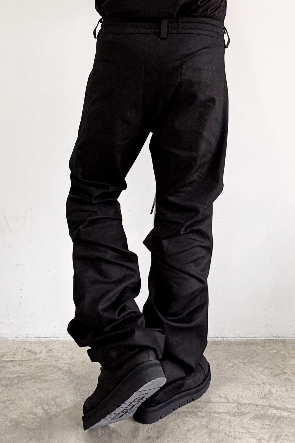 ブーツカットタックパンツ / BOOTS CUT TUCK PANTS / ブラック / ag-8060-2