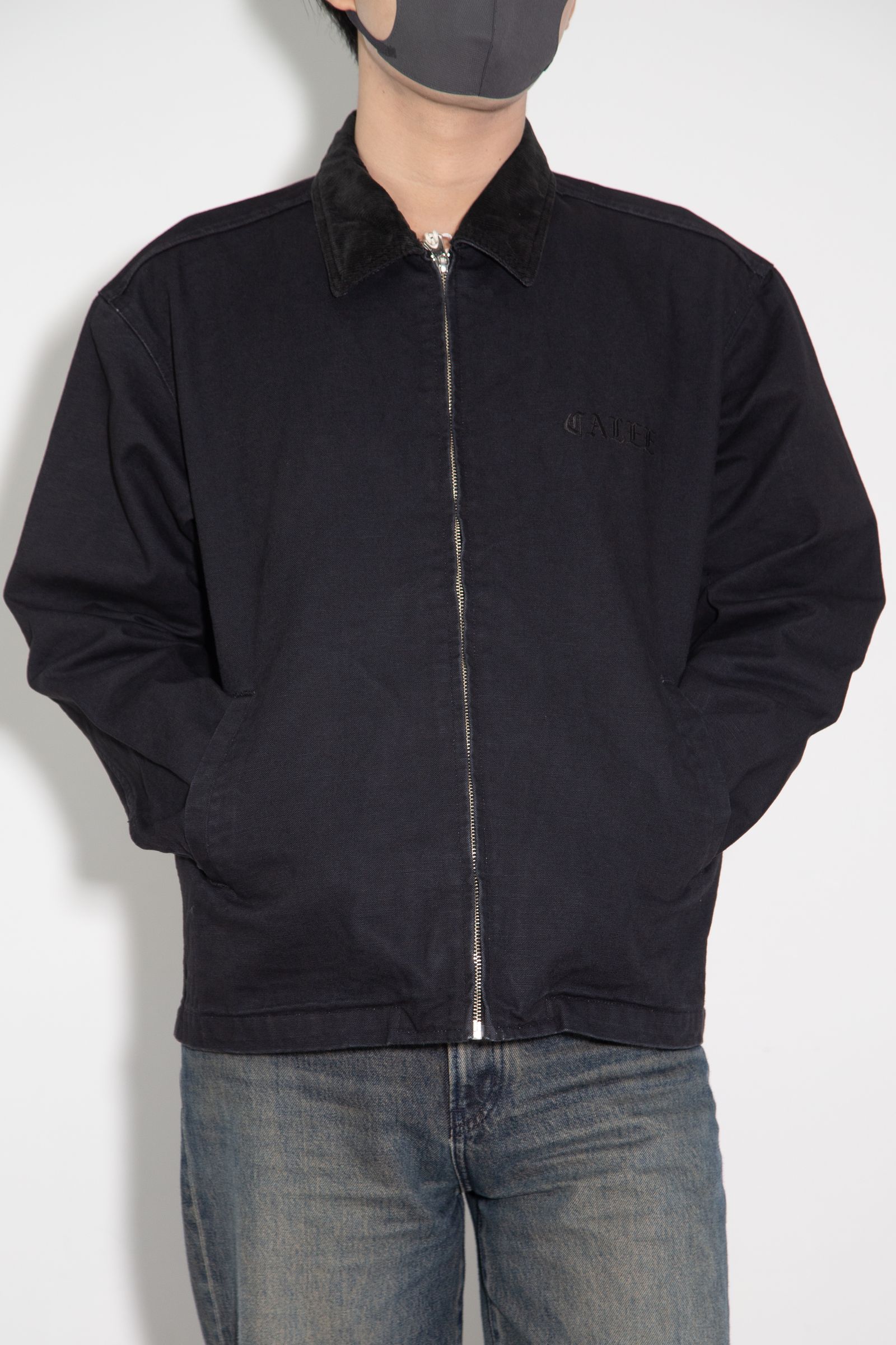 ［ラスト1点 サイズL］VINTAGE REPRODUCT CORDURY COLLAR DUCK JACKET / ブラック