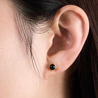 Baroque Stud Pierce/ ブラック