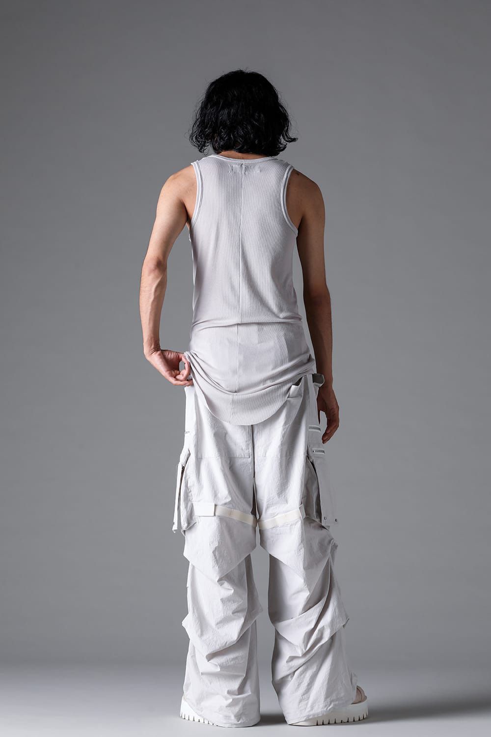 ラウンドリブタンクトップ / RIB TANK / ストーン / ag-1924-1