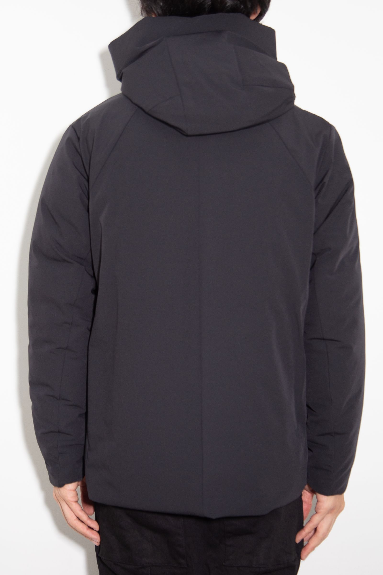 ATTACHMENT - 3LAYER LIGHT TAFFETA HOODED DOWN JACKET