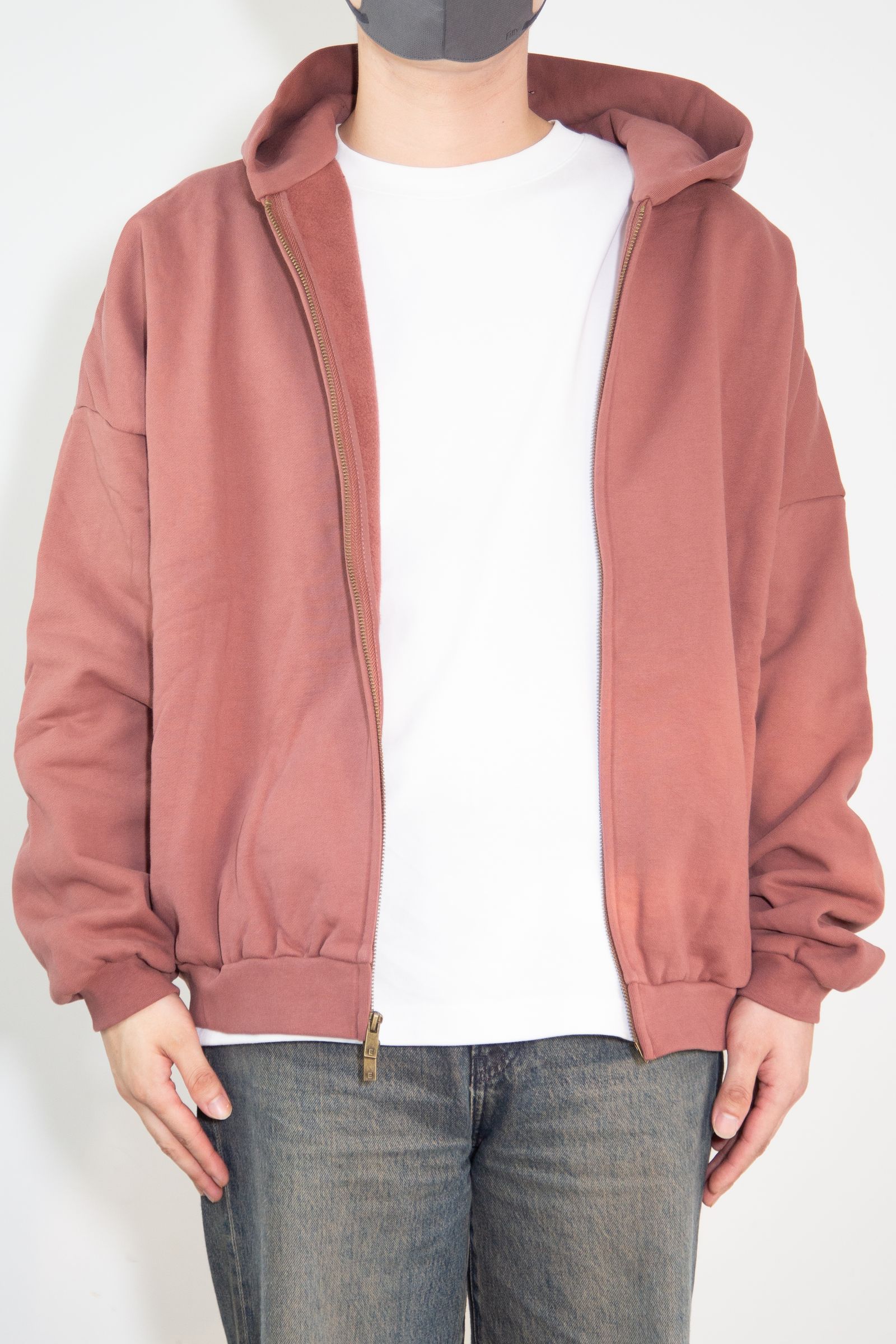 24FW HEAVY WEIGHT FULL ZIP HOODIE / クリムゾン