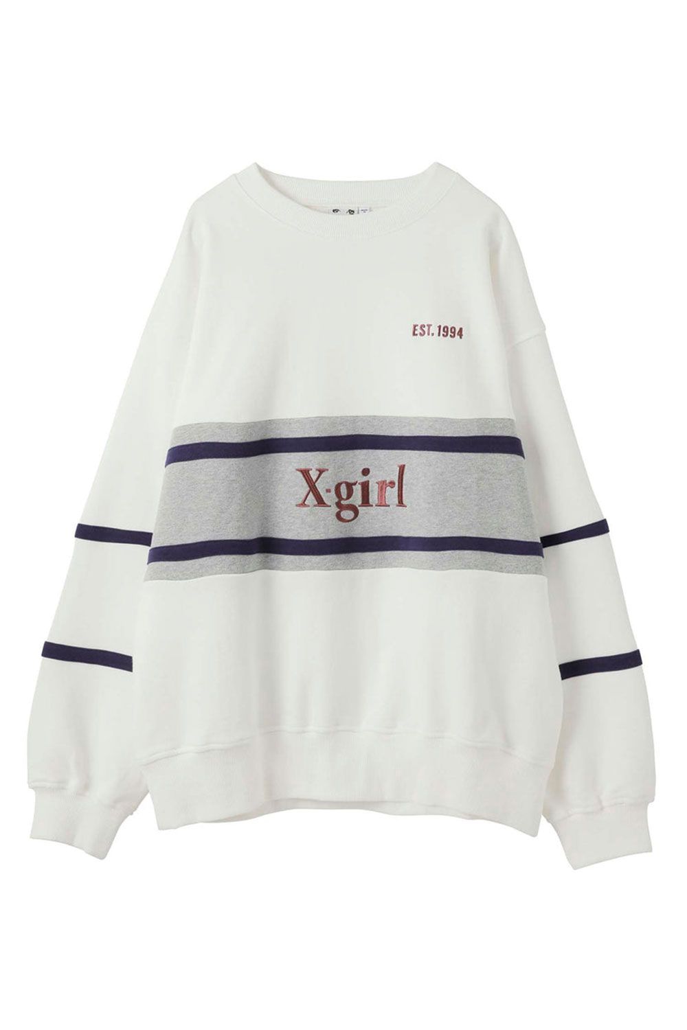 X-girl - OLDIES SWEAT TOP / チャコール | Tempt