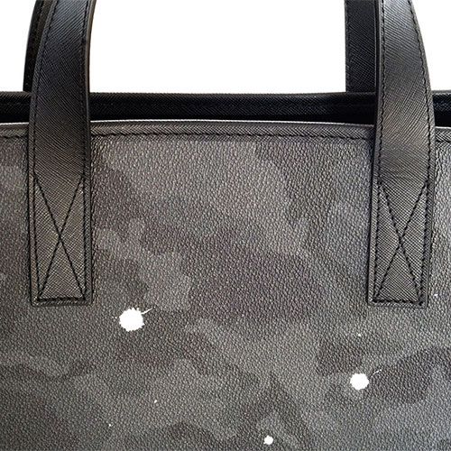 タテ型トートバッグ MM / ブラックカモ