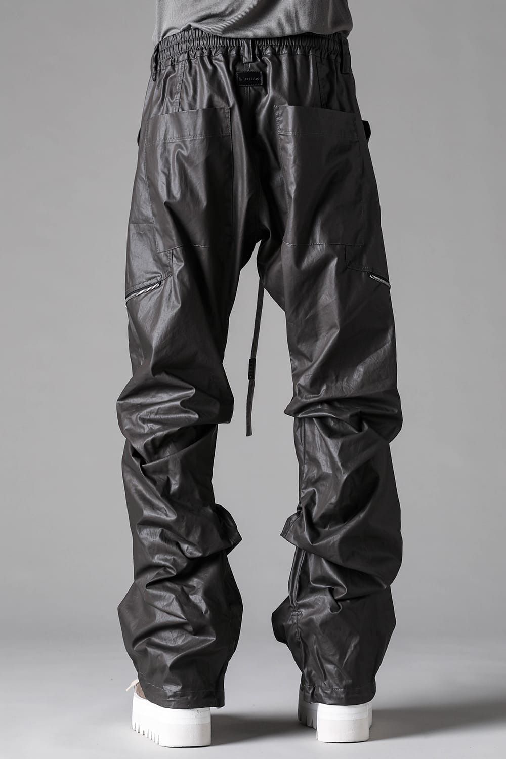 Side Zip Tuck Baggy Pants
