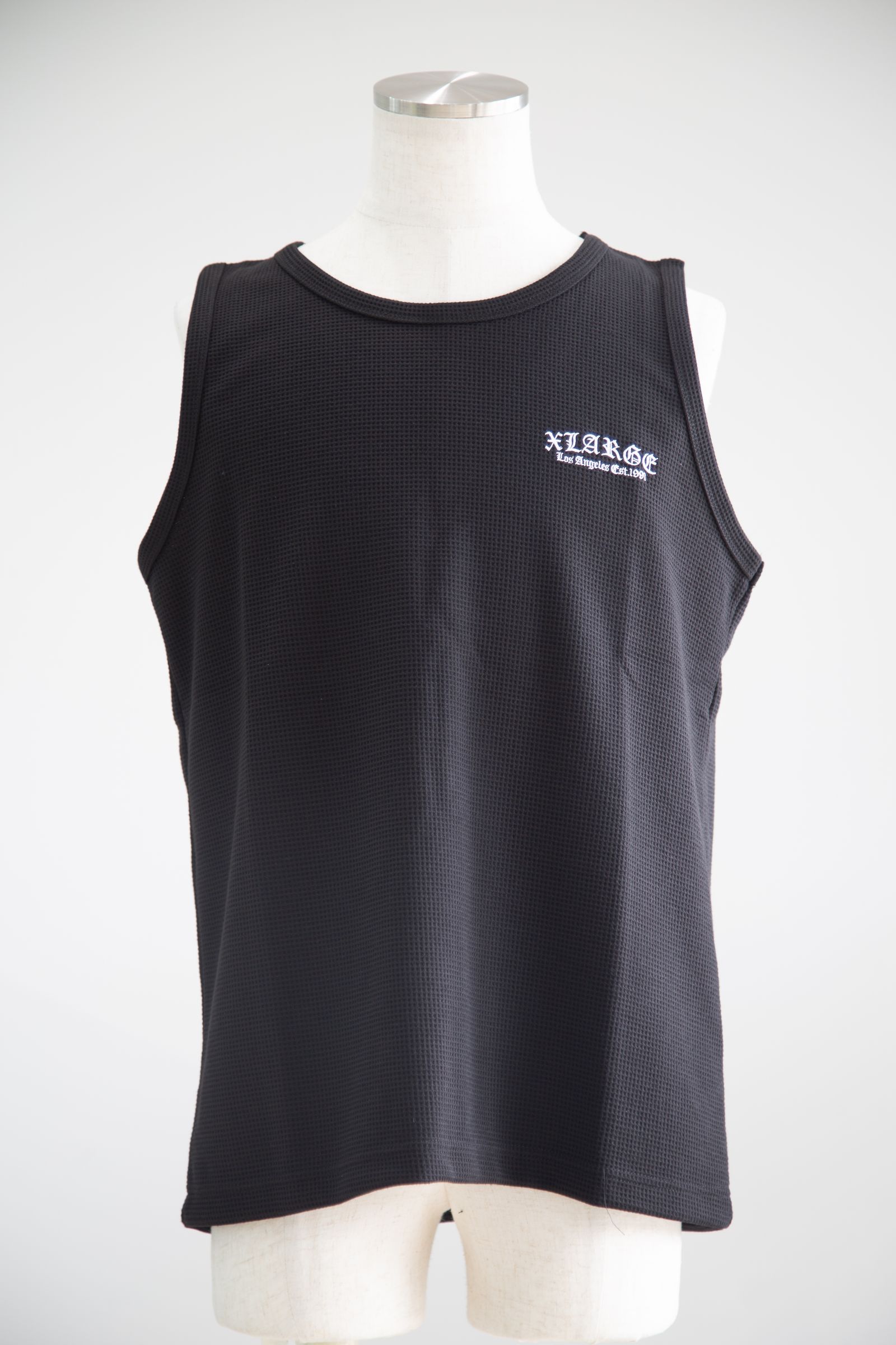 OLD ENGLISH WAFFLE TANK TOP / ブラック