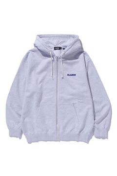 STANDARD LOGO ZIP HOODED SWEATSHIRT / アッシュ