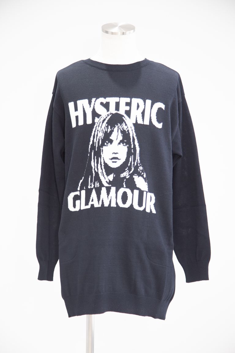HYSTERIC GLAMOUR - HYSTERIC WOMANジャカード ワンピース / ブラック 
