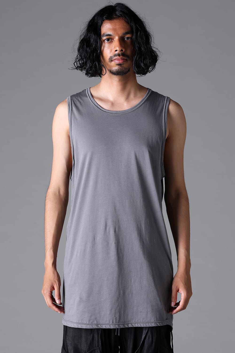 ロングタンクトップ / LONG TANK TOP / ストーン / ag-6083-3