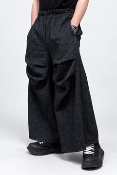 ［ラスト1点 サイズ1］Knee-Tucked Easy Pants / ダークグレー