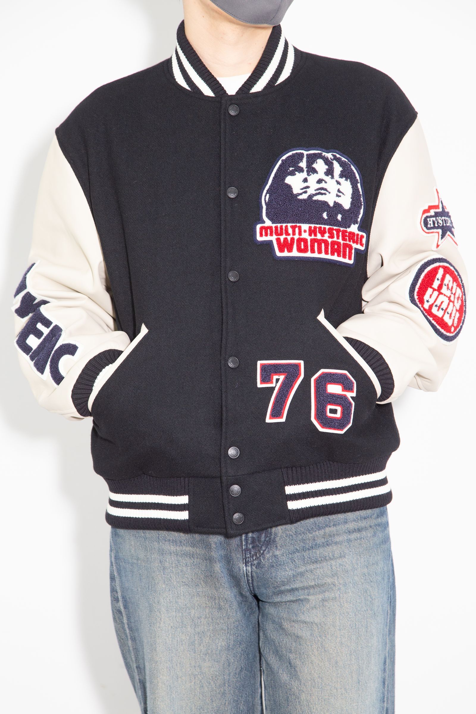 SPEAK NO EVILワッペン スタジャン / ブラック