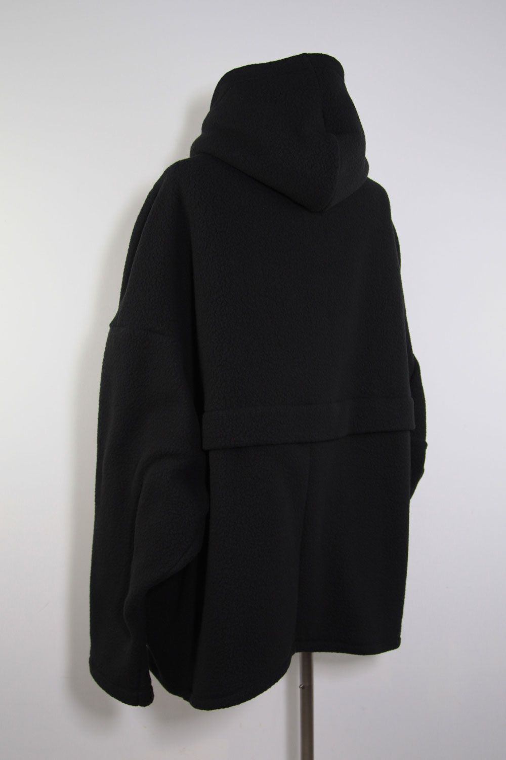 フリースドルマンジップパーカー / Fleece Dolman Hoodie / ブラック