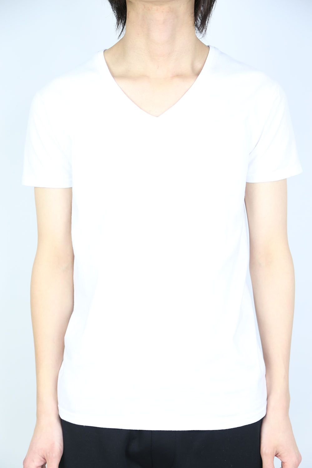 【人気定番商品】V-neck C/S S/S / ホワイト