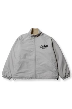 CUTRATE LOGO EMBROIDERY REVERSIBLE BOA JACKET / グレー