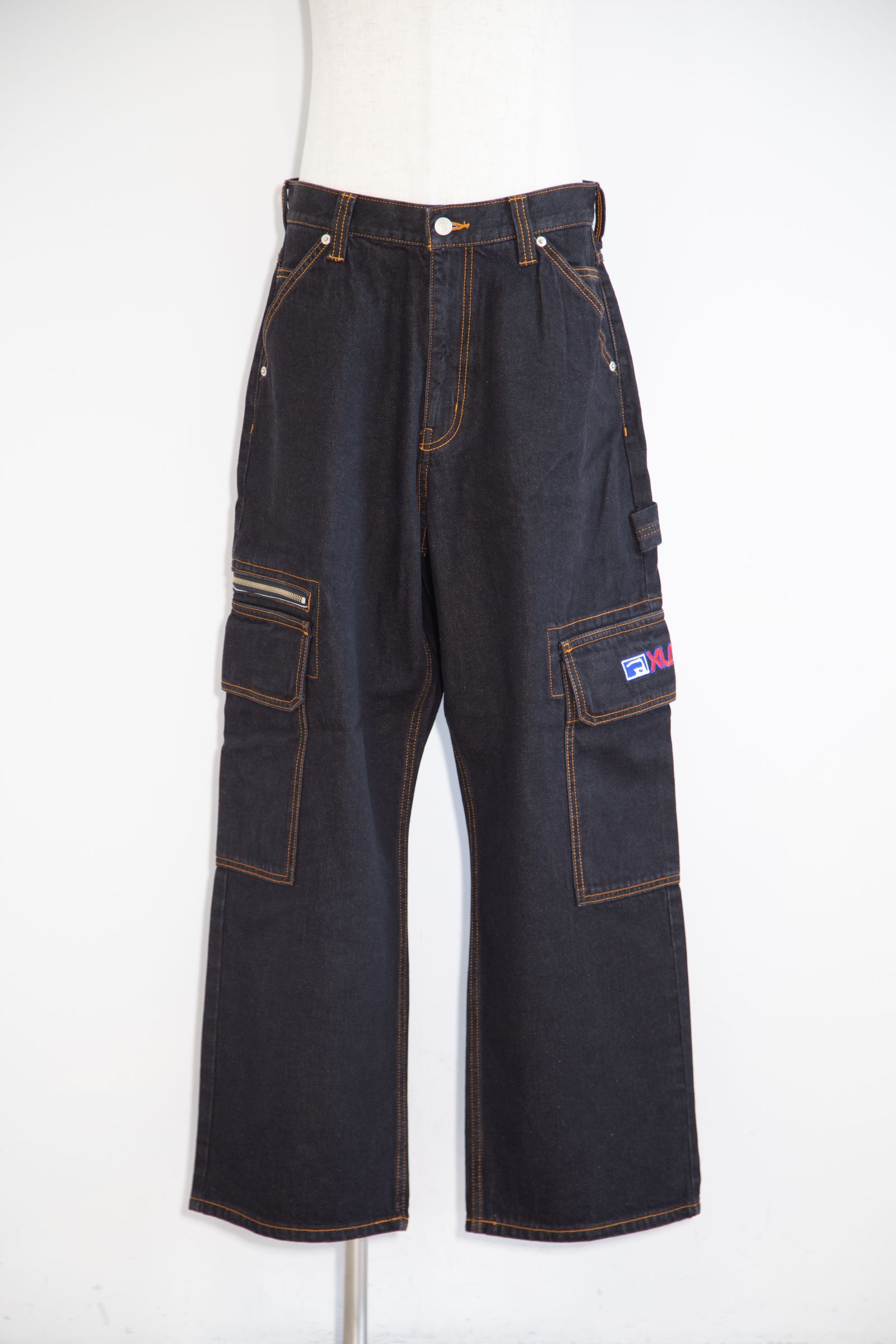 XLARGE - XLARGE INC DENIM CARGO PANTS / ブラック | Tempt