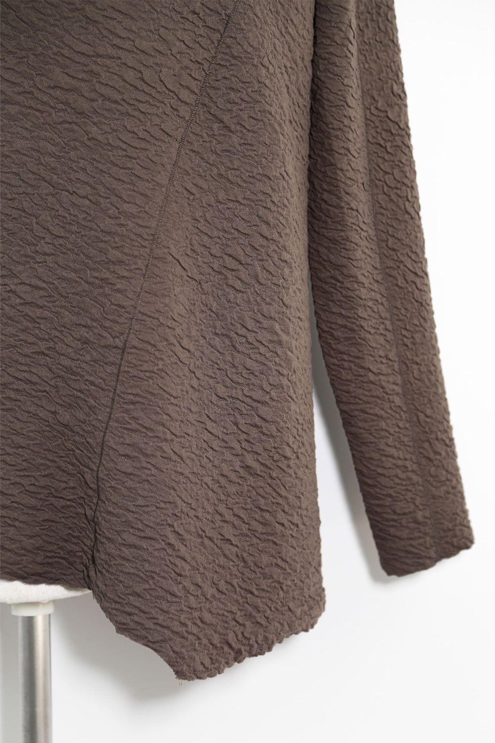 LONG SLEEVE T-SHIRT 223-301 / シボ加工ロングスリーブTee / ベージュ
