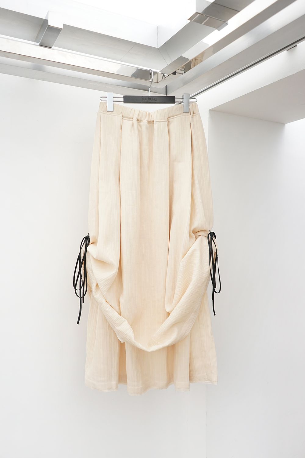 Adjustable Side-Drawstring Skirt