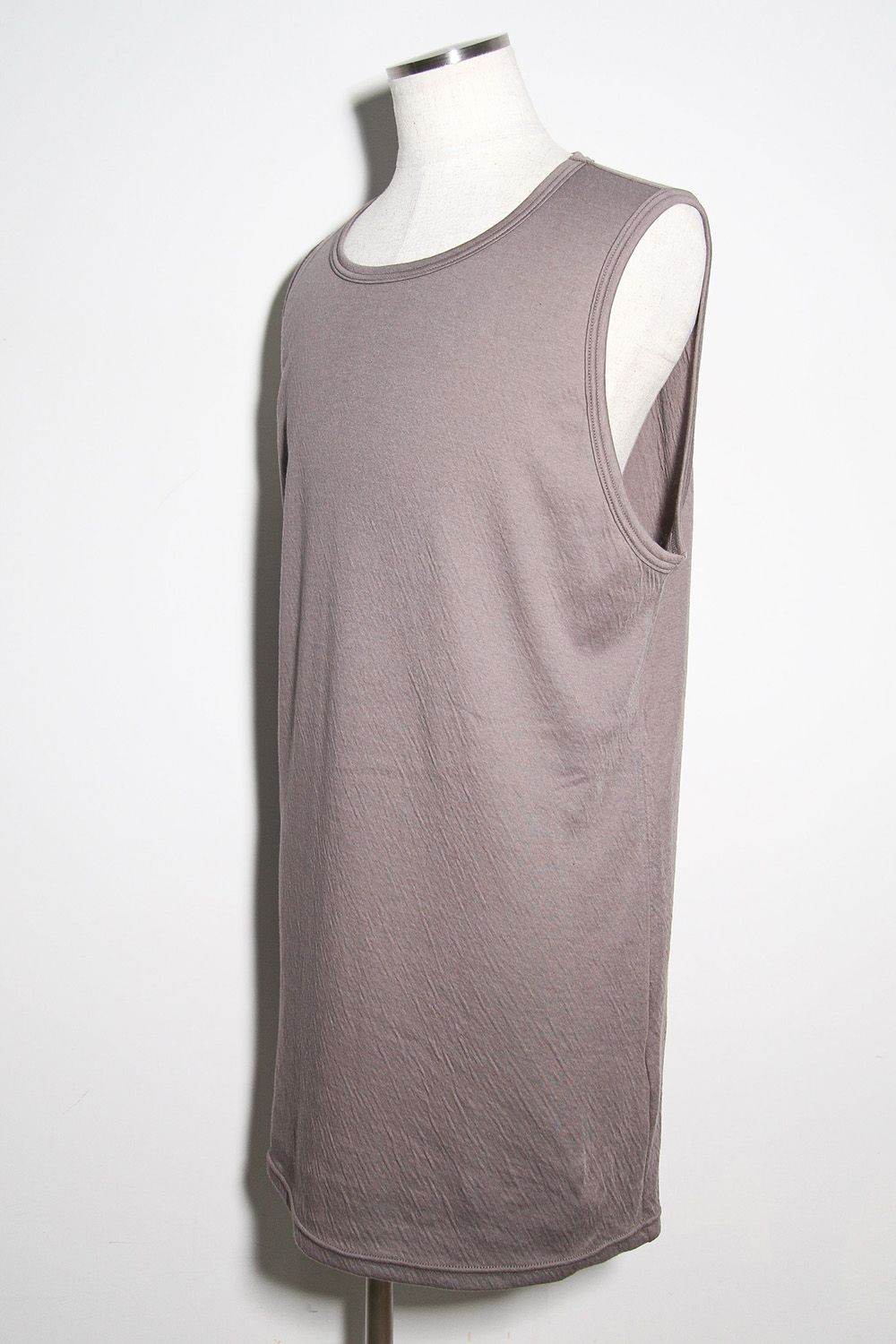 Double Gauze Long Tank Top / グレー