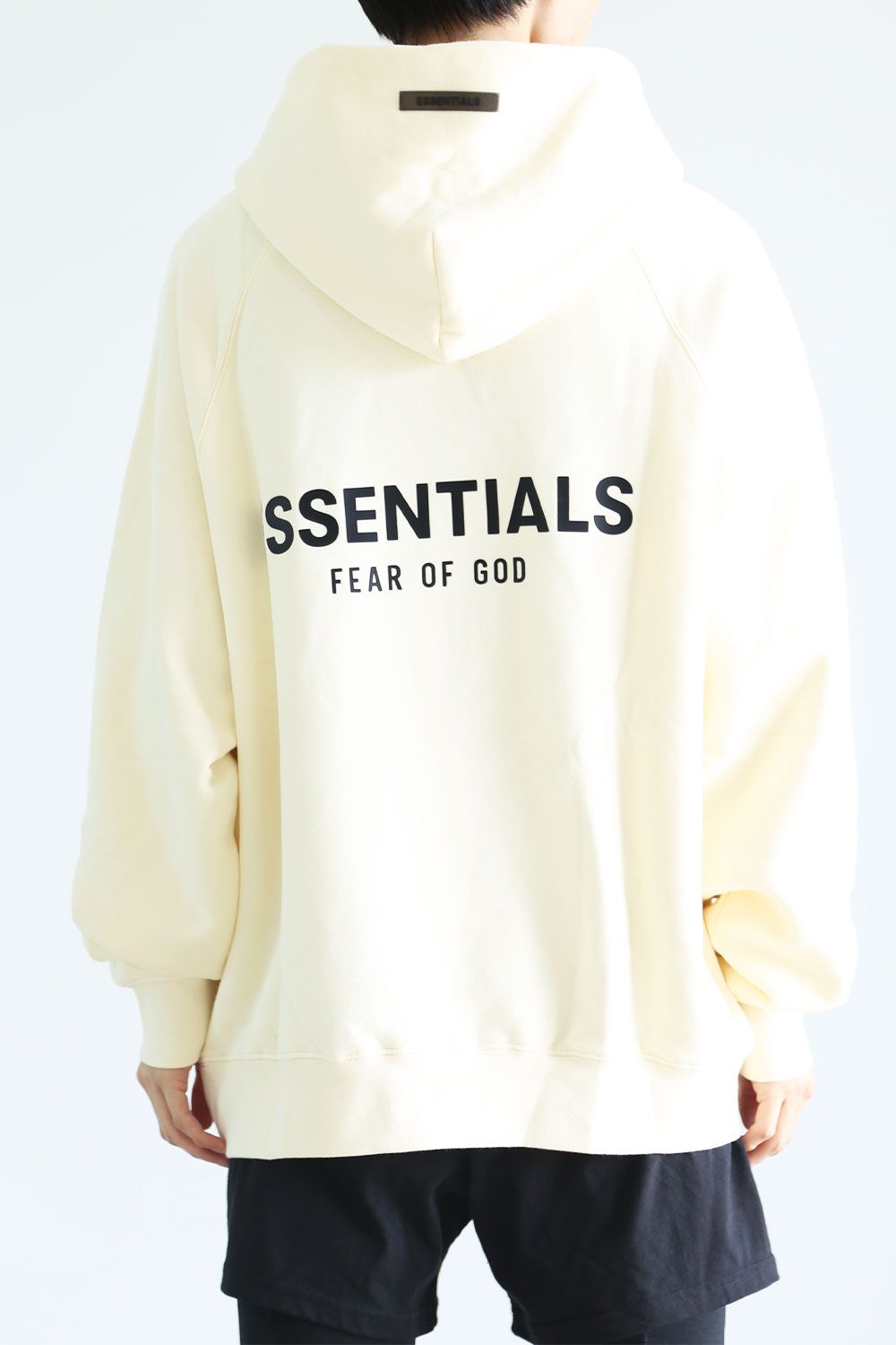 FOG Essentials  エッセンシャルズパーカー　ブラック×シルバー Ｌ