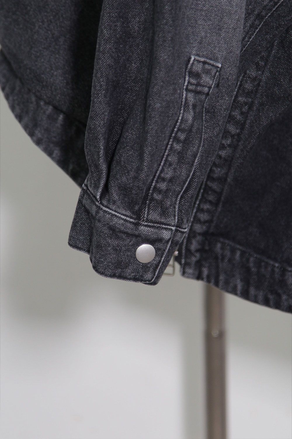 ヴィンテージデニムブルゾン / VintageDenim Hoodie Blouson / ブラック / ag-8030