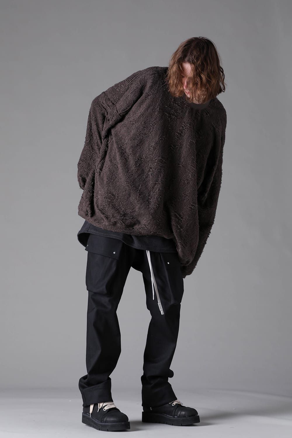 Denim Cargo Flared Pants