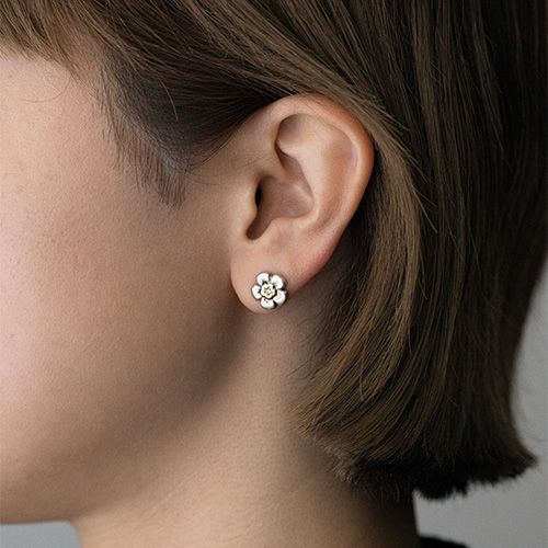 Harmony Stud Earrings （Diamond） / GA017