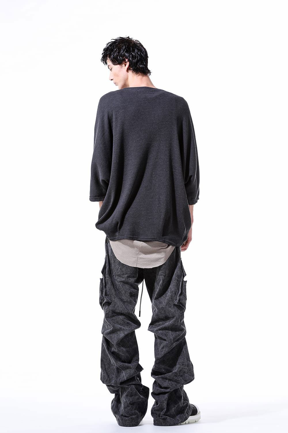 ワッフルドルマンTシャツ / Waffle Dolman Tee / ブラック