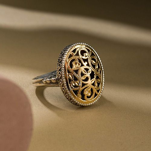 Garden Shadows Big Oval Ring / GR112