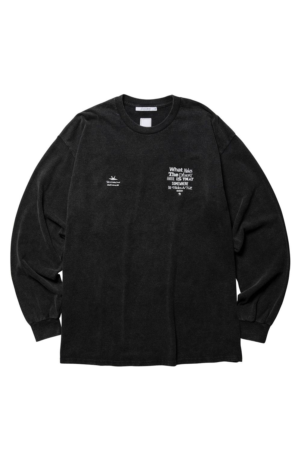 [ラスト1点 サイズL] MULTI FONT L/S TEE / ブラック