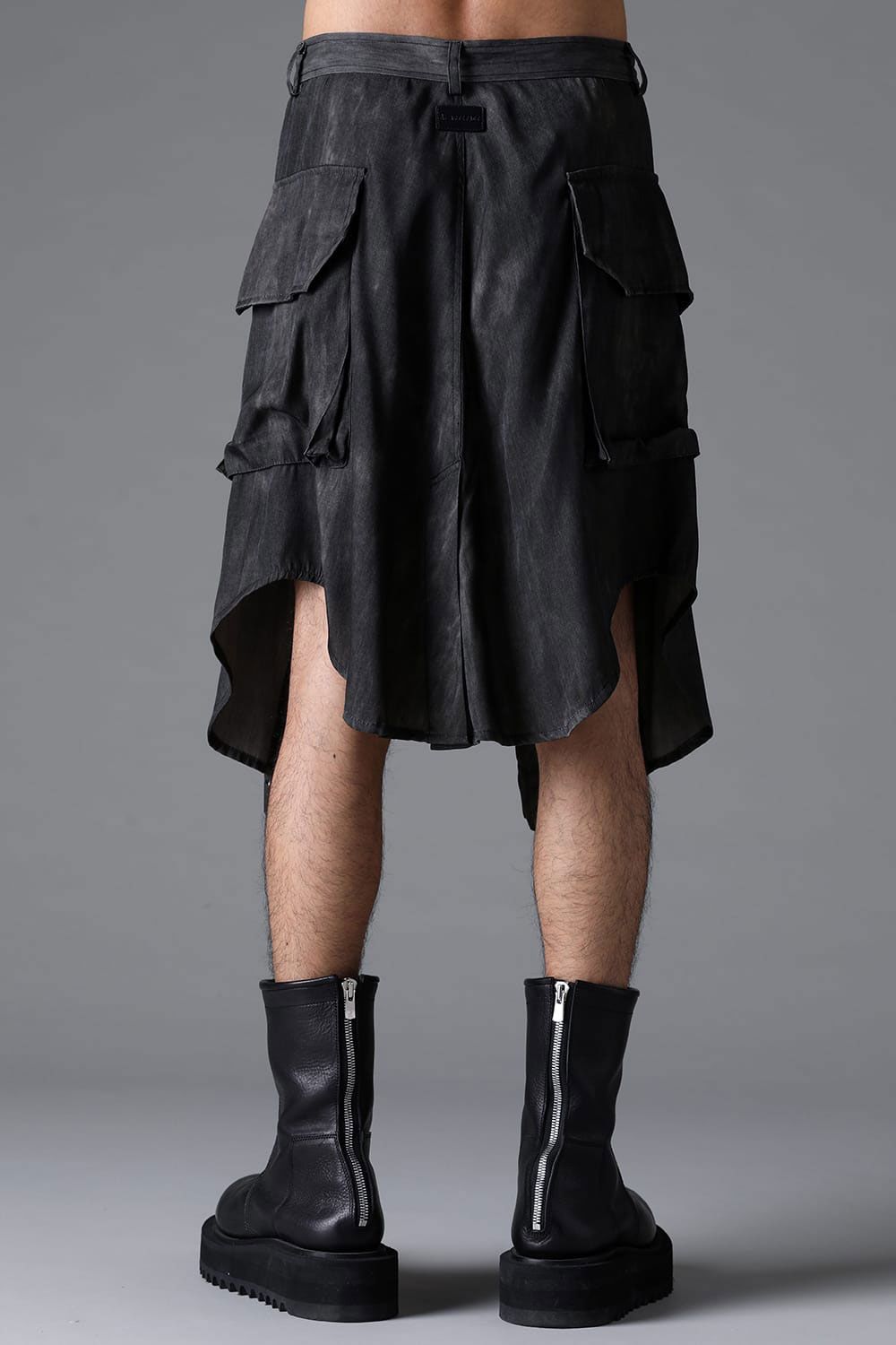 SLEEVE WRAP SKIRT / ブラック