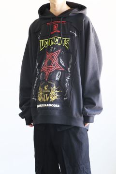 HARDCORE PATCHED LOGO HOODIE / ブラック