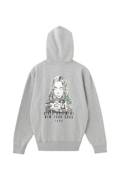 ［ラスト1点 サイズM］COLLAGE CAMO FACE ZIP UP SWEAT HOODIE / アッシュ