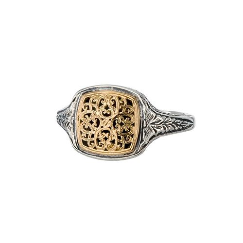 Mediterranean Square Pinky Ring / GR119