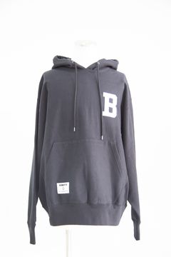 【BILLIONAIRE BOYS CLUB】 CHENILLE LOGO COTTON HOODIE / ブラック