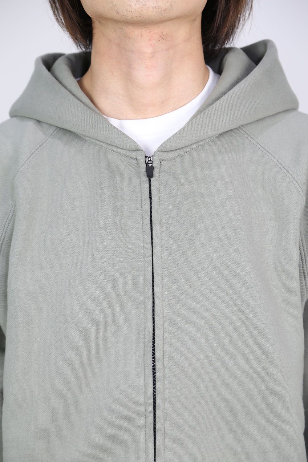 FULL ZIP HOODIE / セージ