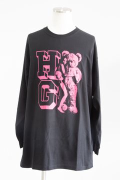 HG WOMAN BEAR オーバーサイズTシャツ / ブラック
