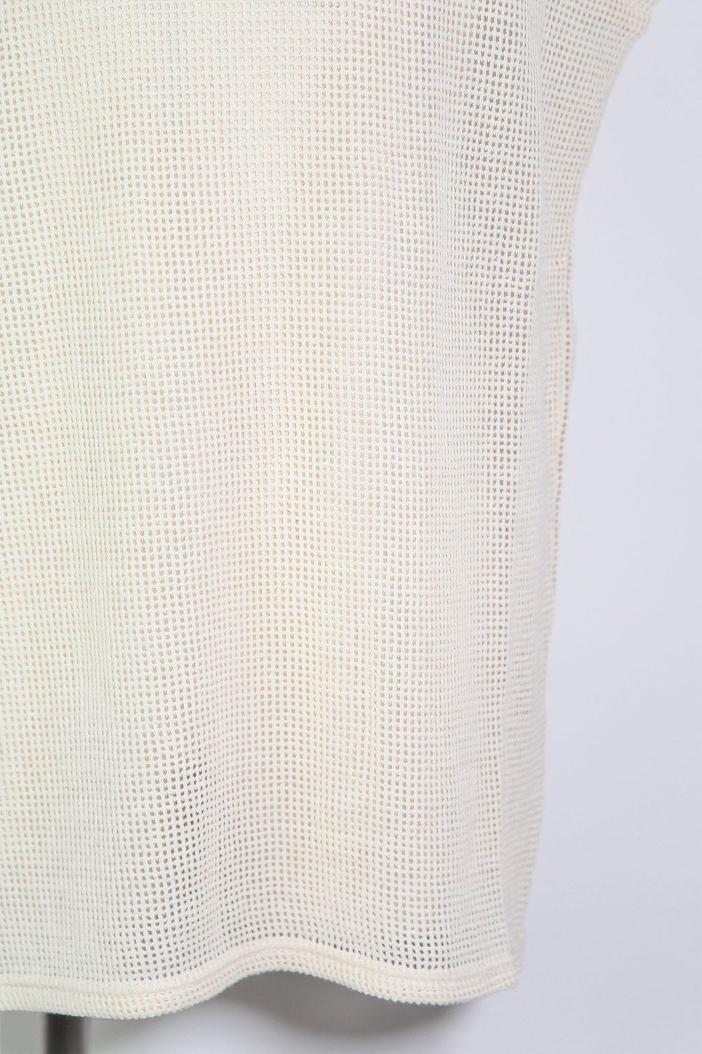 メッシュニットタンクトップ / Mesh Knit Tank Top / アイボリー / ag-11100