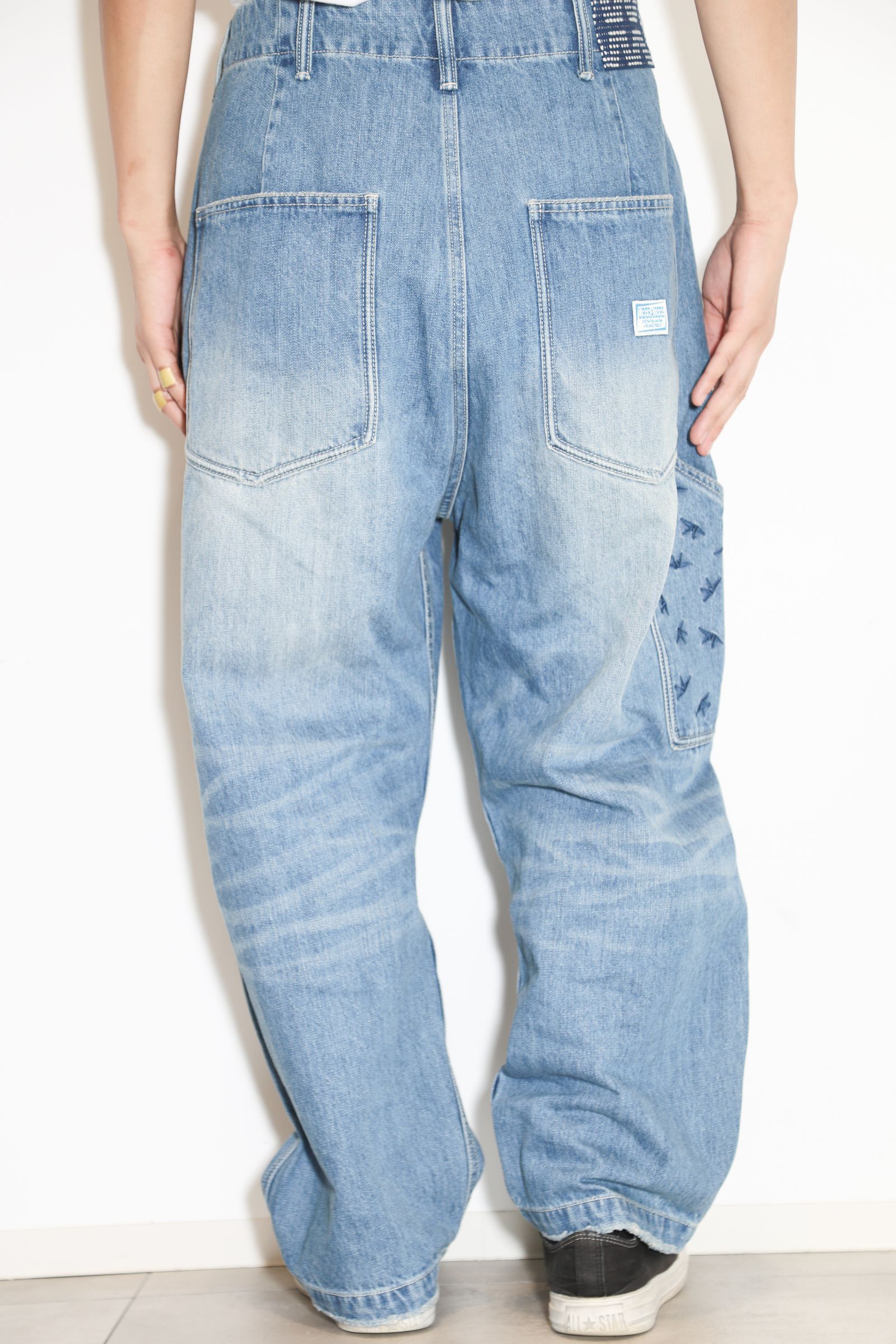 liberaiders - DENIM SARROUEL PAINTER PANTS / ブルー | Tempt