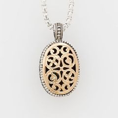 Garden Shadows Medium Oval Pendant / GP005