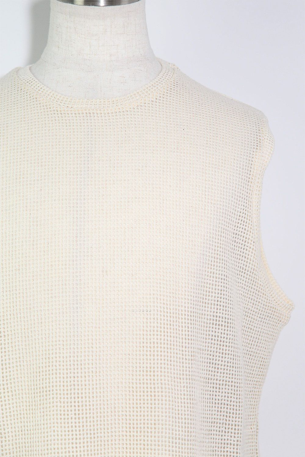 メッシュニットタンクトップ / Mesh Knit Tank Top / アイボリー / ag-11100
