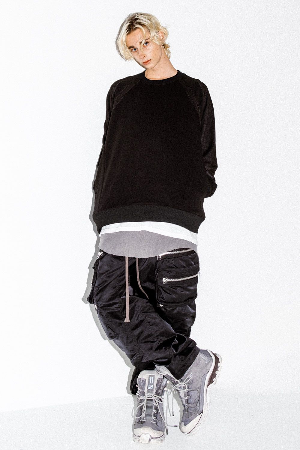 Bomber Heat Crew Neck Pullover / ブラック