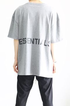 BACK LOGO S/S TEE / スノーグレー