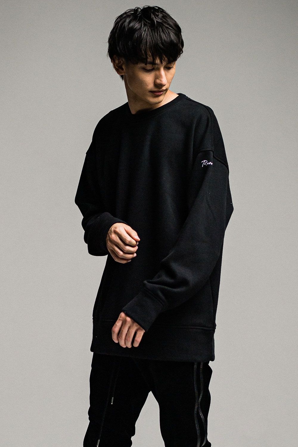 RESOUND CLOTHING - THERMAL LOOSE TRAINER / ブラック | Tempt