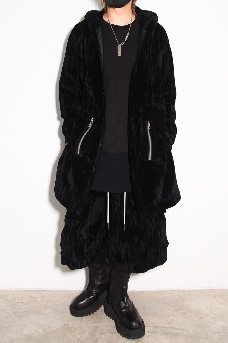 ベロアセットアップ着回し